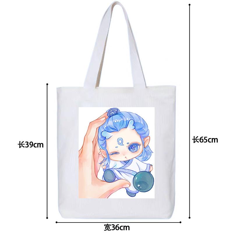 Nezhas Teufelskind Freches Meer Aobing Ausdruckspaket Niedlicher CP Avatar Canvas-Tasche Student Große Kapazität Umhängetasche Explosion