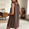 Sleeveless Ruffle Trim Tank Dress for Women Loose Fit Sundresses for Women Spring Dresses for Women Vacation Outfits for Women