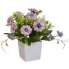 Artificial Potted Flower Lifelike Cloth Flower Plastic Flowerpot Simulation Decor