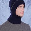 WTEMPO Men's Autumn Winter Ear/Face Protection Knitted Hats Cold-proof Windproof Outdoor Cycling Hats Solid Color Thick Warm Plush Inner Woolen Hats