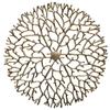 Background Home Decoration Wall Hanging Copper Pendant Metal Hollow Out Coral Lotus Leaf Fish Pond Goldfish Wall Decoration