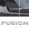 Auto Accessories Letter Emblem 3D Rear Trunk Fender ABS Plastic Silver/Black Badge Decals For Ford Fusion Logo Car Styling