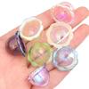6pcs/Lot Transparent UV Plated Acrylic Wind Bell Beads Harms for Jewelry Making DIY Handmade Necklace Earrings Key Chain Phone
