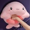 Adorable Pink And Blue Whale Plush Toy Soft Cuddly Stuffed Animal Pillow
