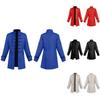 2022 New Fashion European And American Boys' Formal Coat In Solid Color Stylish Steampunk Retro Stand Collar
