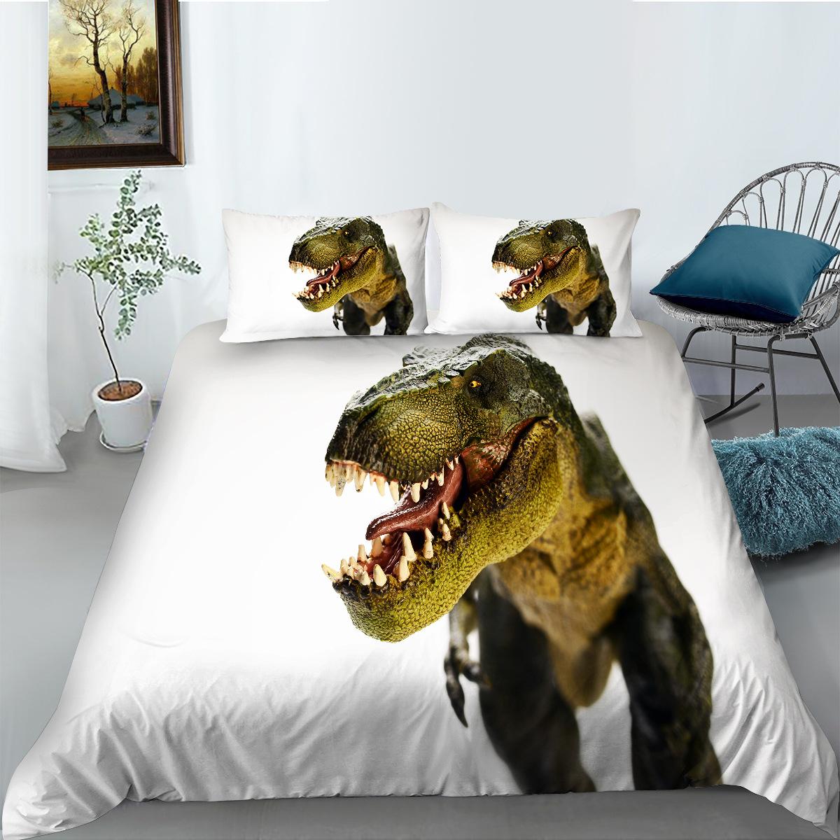 

Other Polyester Bedding Two Or Three-Piece Dinosaur 3D Digital Printing EU single 135*200