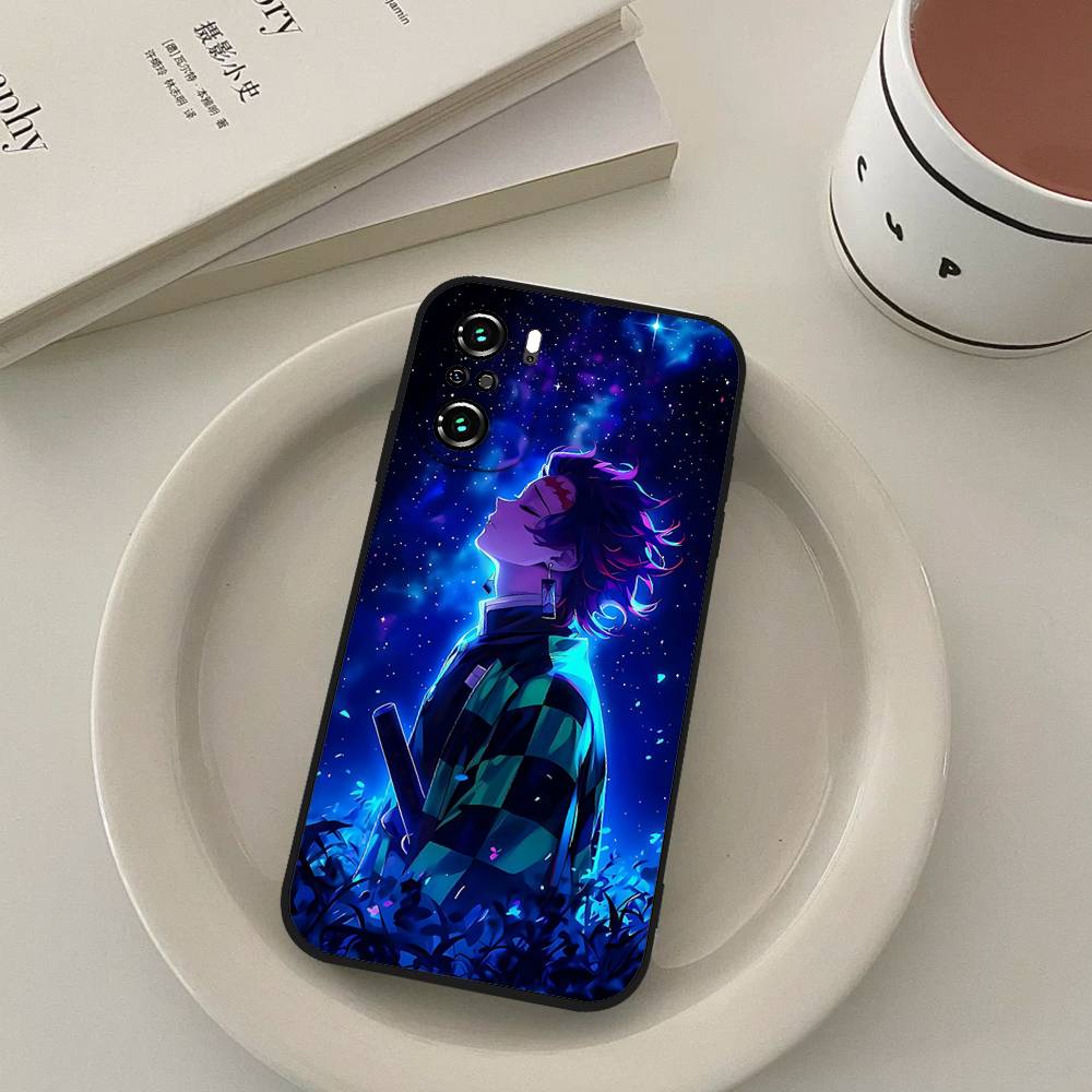 Cool H-demon Slayer Kimetsu No YaibaS Phone Case For Slim Black Xiaomi 11 12 Redmi Note 11 5G 8T 9A 9 10T Note 8 9 12S Ultra Sh