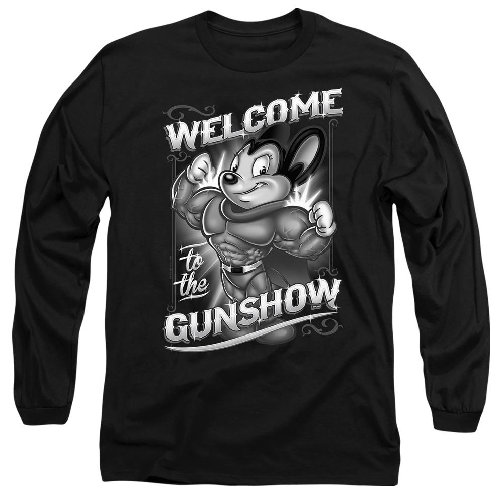 Mighty Mouse Unisex Adult Mighty Gunshow T-Shirt