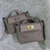 Togo cowhide 2424 bag lychee pattern shoulder bag hand bag high-end dumpling bag portable messenger bag female