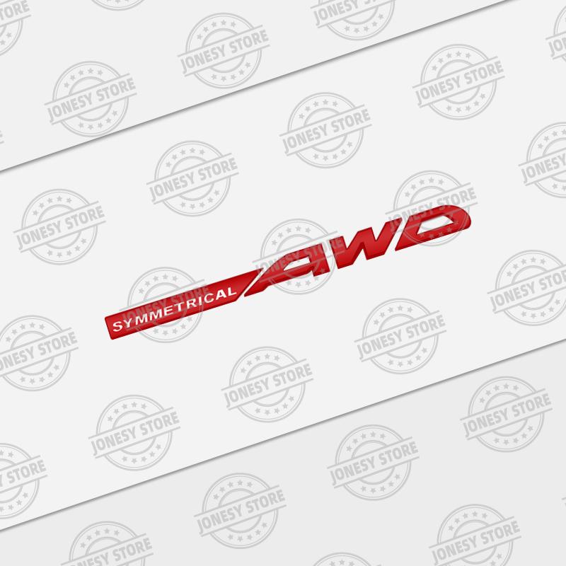 Auto Metal SYMMETRICAL AWD Logo 3D Badge Lettering Decals Trunk Sticker For Subaru Legacy XV Outback Forester Impreza BRZ STI VV444