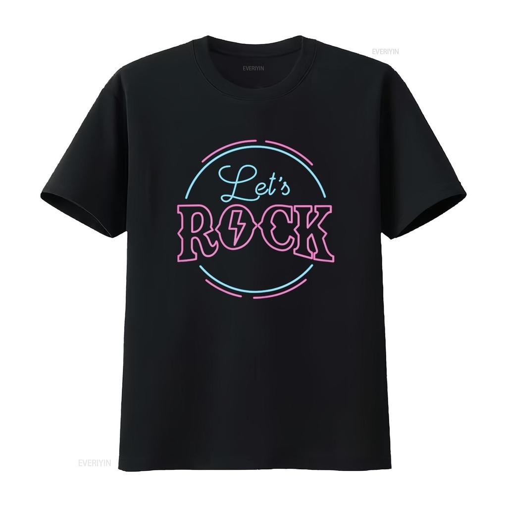 My Music Is Rock and Roll Let s T Shirt vintage Washed Slightly designer clothes Comfortable graphic streetwear