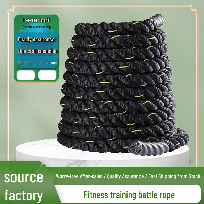 Junli Battle Rope for Fitness Training 25mm x 15m
