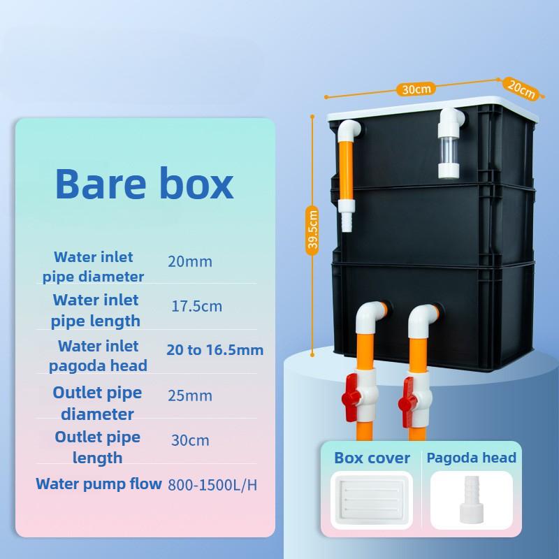 

External Filter Aquarium Fish Tank Silent Filters Box Water Circulation Aquarium Canister Filter System Oxygenation Pet Supplies чёрный
