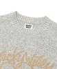 WACKY WILLY Big Lily Graphic Pullover Knit Grey