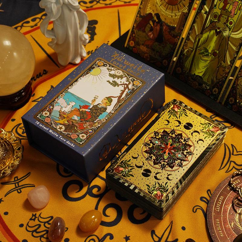 Witekin Gold Foil Tarot Cards: Complete Set for Beginners with Analysis