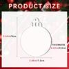 20Pieces Sublimatable Acrylic Christmas Decorations Blank Ornaments for Holiday Crafting Acrylic Crafting Accessories