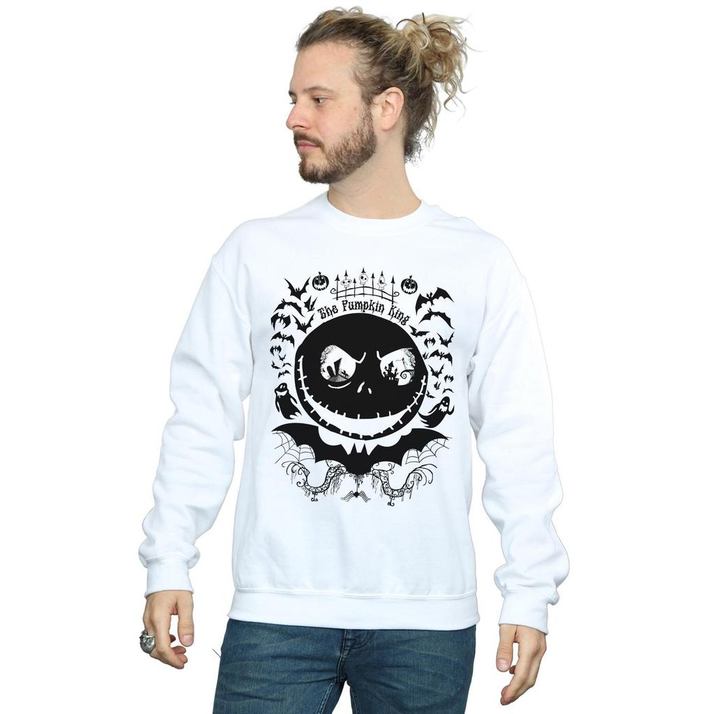 Disney Mens Nightmare Before Christmas Jack The Pumpkin King Sweatshirt