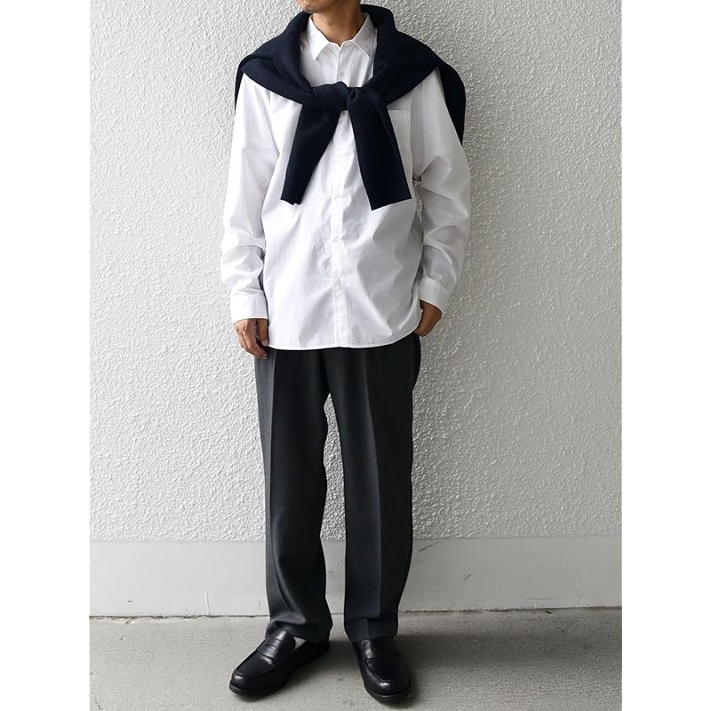 [Ships] Ships Any SHIPS any shirt striped/solid relax regular color 25SS men's 711140036 white M