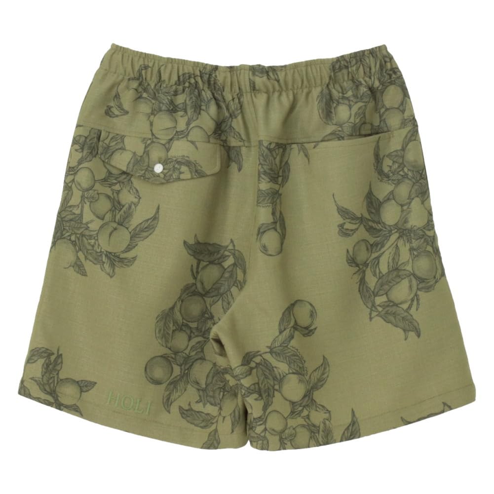 NANGA Men's Saru Shorts N2500-1E601C, All-Over Floral Print, Khaki, Size M