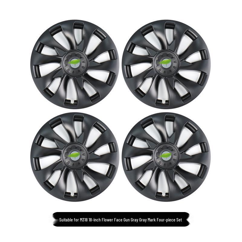 Tesla Model 3 18" Cyclone Wheel Cover - Anti-scratch, Full Coverage Hub Protection Accessory