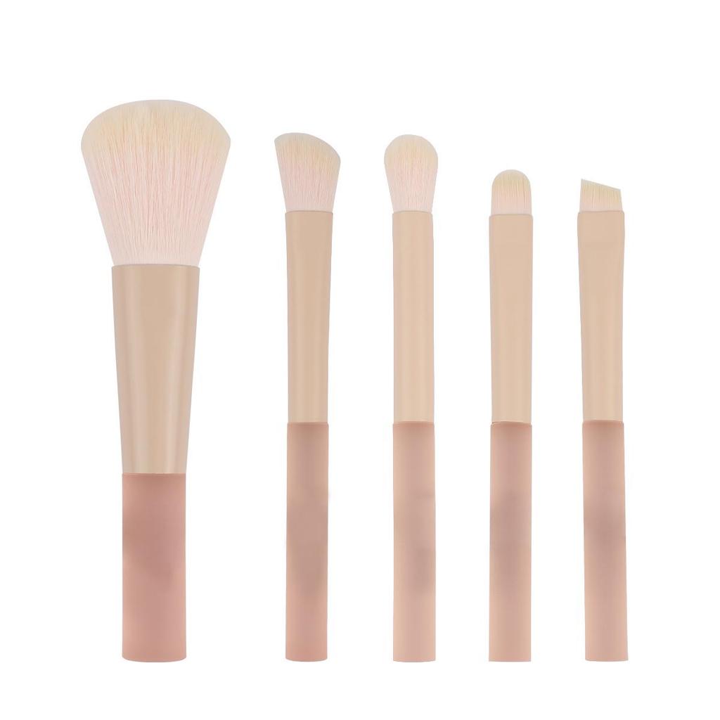 Mini 10-Piece Candy Makeup Brush Set: Stippling, Powder, Highlight, Eyeshadow