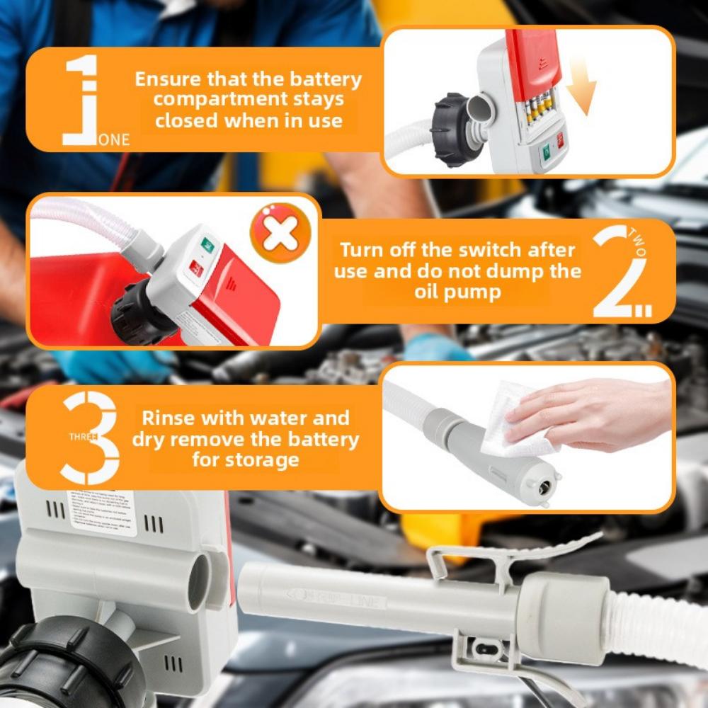 New Portable Horizontal Oil Pump Dry Battery Gasoline Diesel Urea USB Electric Water Pump Barrel Refueling Multi-scene