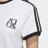 Adidas Comfortable Breathable Soft Skin-Friendly Short Sleeve Regular T-Shirt Women Tops White JY7627