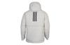 adidas Puffer Jackets Men's Gray Hooded Moderate Puffer Jacket FT2416