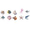 50-500pcs Cartoon Sea Creature Starfish Jellyfish Sealing Sticker DIY Laptop Decals Decoration Stiker Reward Gift Toys