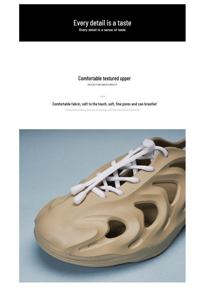 2026 Men's Summer Closed-Toe Lace-Up Beach Sandals