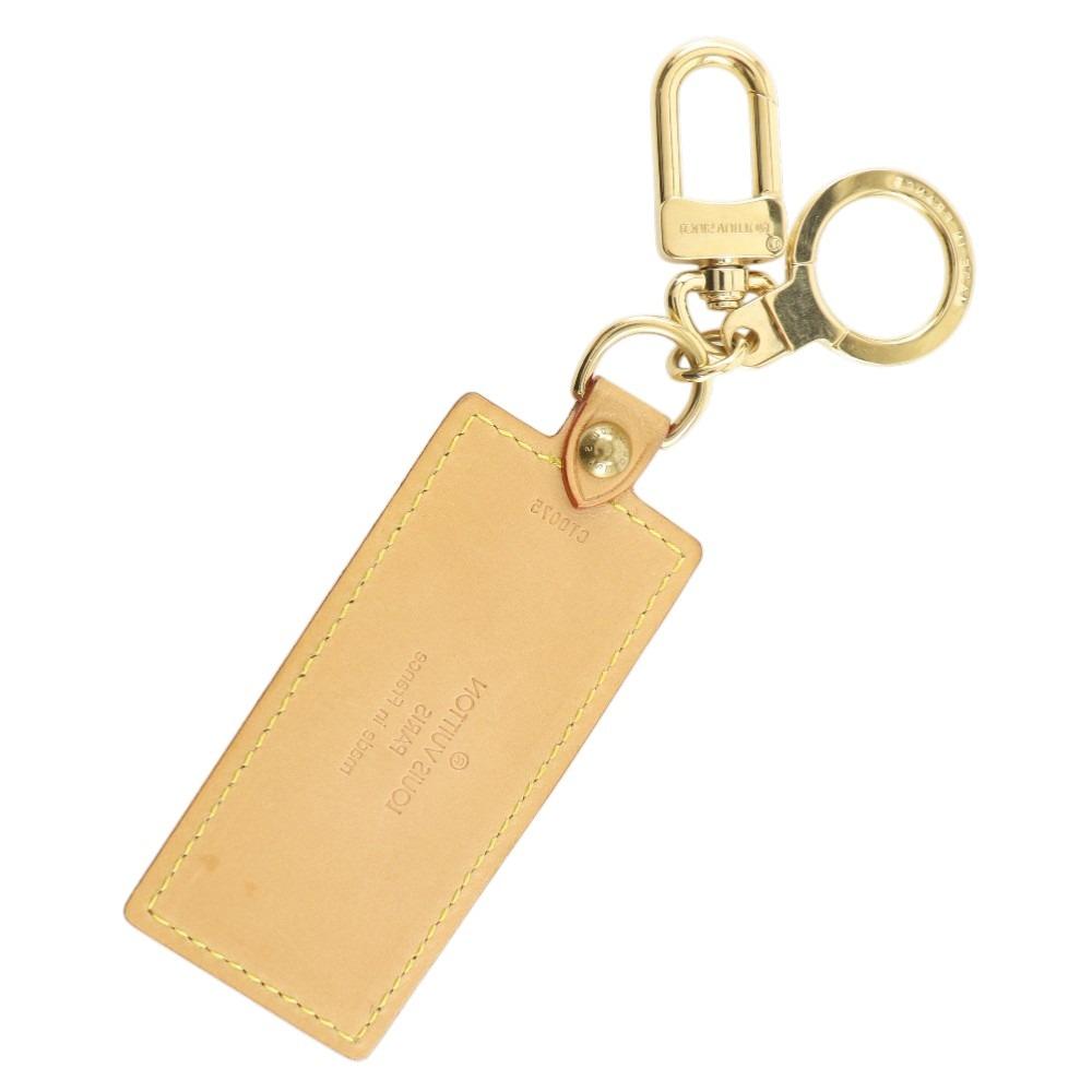 LOUIS VUITTON Porte Cle Fortune key ring M85378 Nume leather/Plated Gold unisex Used