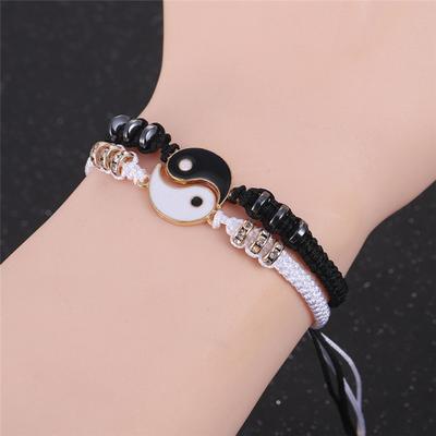 Couple Bracelet Chinese Retro Gossip Banish Bad Luck Hand Woven Rope BFF Best Friend Friendship Jewelry Garment Accessories