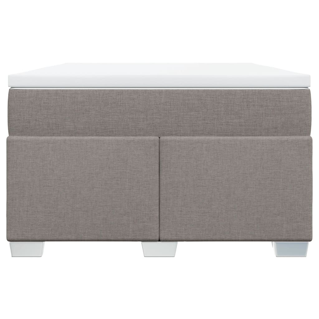 Vidaxl Letto Continentale Con Materasso, Taupe, 120X190 Cm, Tessuto