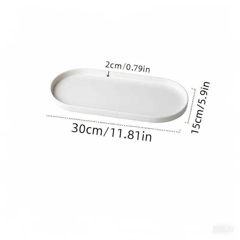 Desktop Elliptical Tray Decorative Items Entrance Decorations Aromatherapy Keys Candles Decorative Trays Jewelry Display Plate