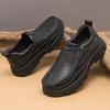 Genuine Leather Men's Footwear Slip On Hiking Shoes Comfortable Anti-smash Sneakers High Quality Outdoor Shoes New Trend Loafers