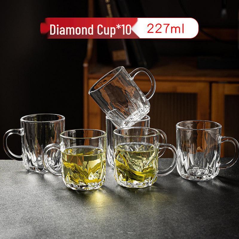ZISIZ Glass Mug with Handle