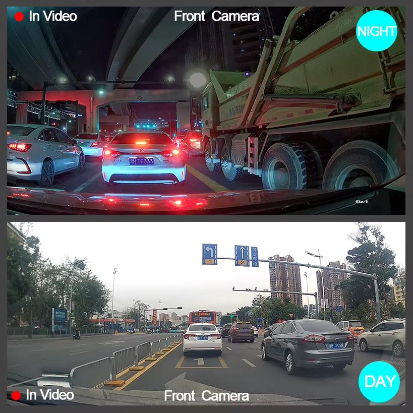 2025 Ny Bil DVR Full HD 1080P Dash Cam Ryggekamera Kjøretøykamera Kjøreopptakere Svart Boks Auto Dashcam Biltilbehør
