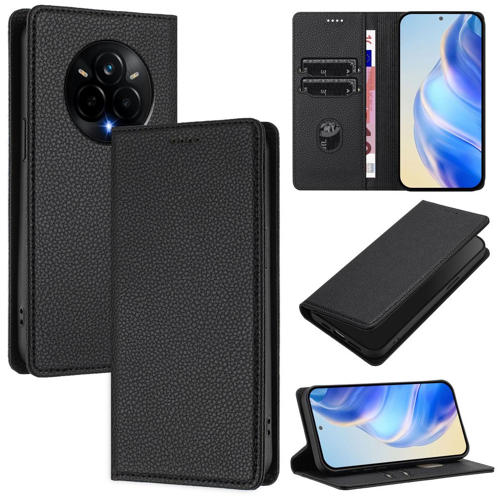 For Realme 14 Pro 5G Wallet Case RFID Blocking Litchi Texture Leather Mobile Cover