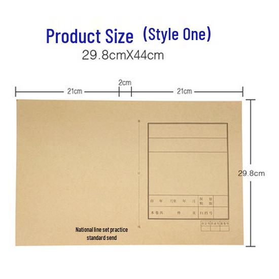 100-Pack A4/A3 Acid-Free Kraft Paper Document Covers for School, Law Firm, Architectural Use