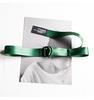 3.2cm Unisex Canvas Belt with Double D-ring Buckle - Trendy, Versatile Workwear Accessory