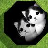 Adorable Kitten Print Umbrella   Automatic Opening & Closing, Outdoor Protection, Lightweight and Durable Travel Accessory 128