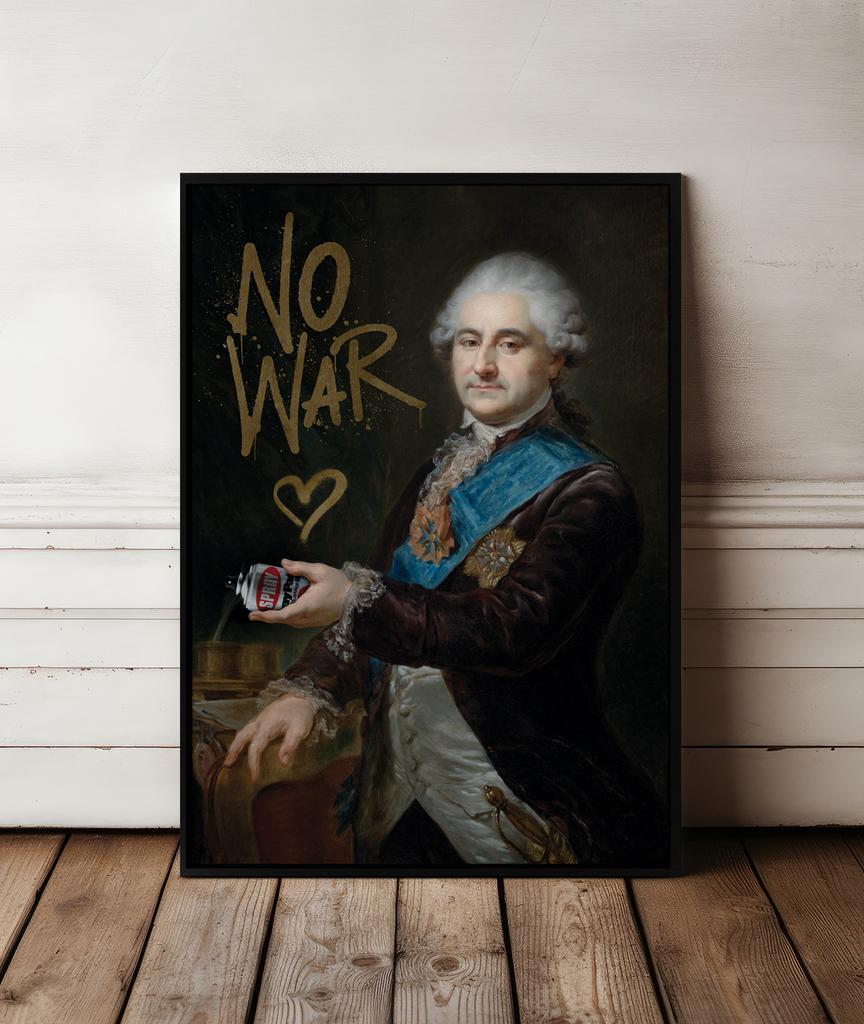 Canvas Painting Stop War Pop Art Portrait