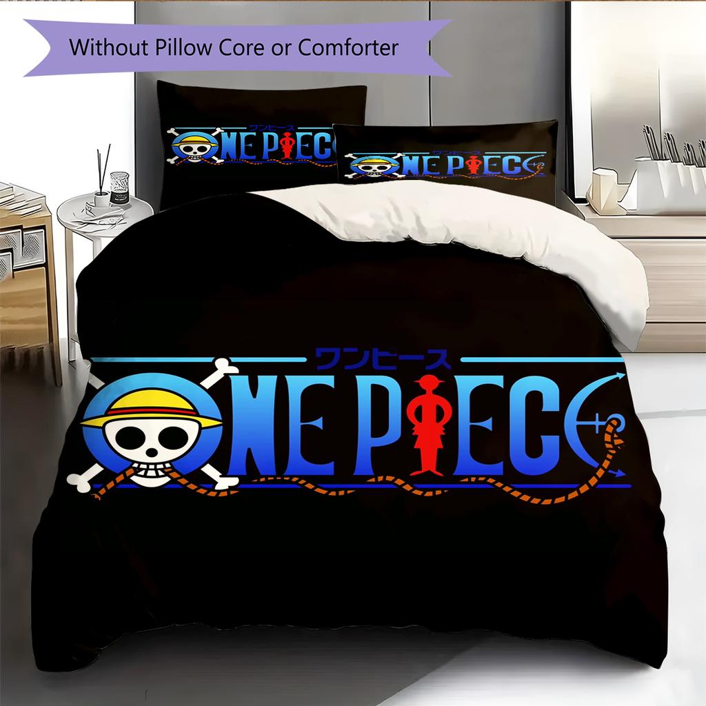 Cartoon Pattern Bedding Quilt Set Quilt Cover Pillowcase Home Decoration Birthday Gift (1 * Duvet Cover + 2 * Pillowcase, Without Core)