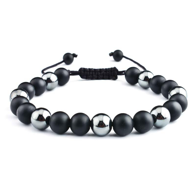 Tiger Eye Woven Retro Bracelet: Personalized European and American Men's Hand Jewelry