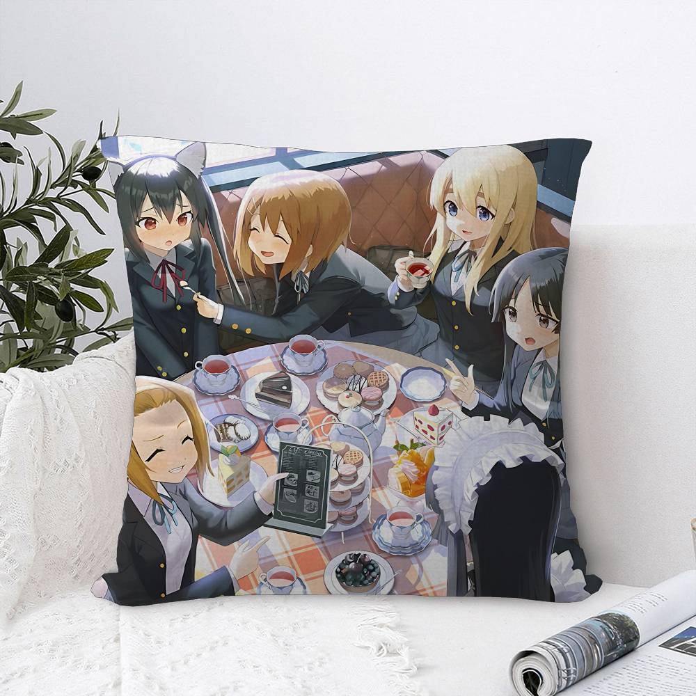 Japan Classic Anime Music K-On Pillow Cover Sofa Cushion Cover Home Room Decoration Children Gift
