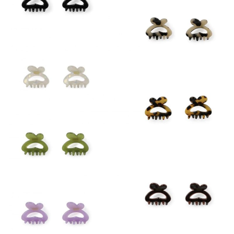 

CARRY BARRETTE Small bee hair claw (2 SET) Aurora White