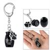 Dog Cat Ashes Dog Ashes Keepsake Paw Print Pet Urns Keyring Pet Urns Keychain  Cremation Jewelry