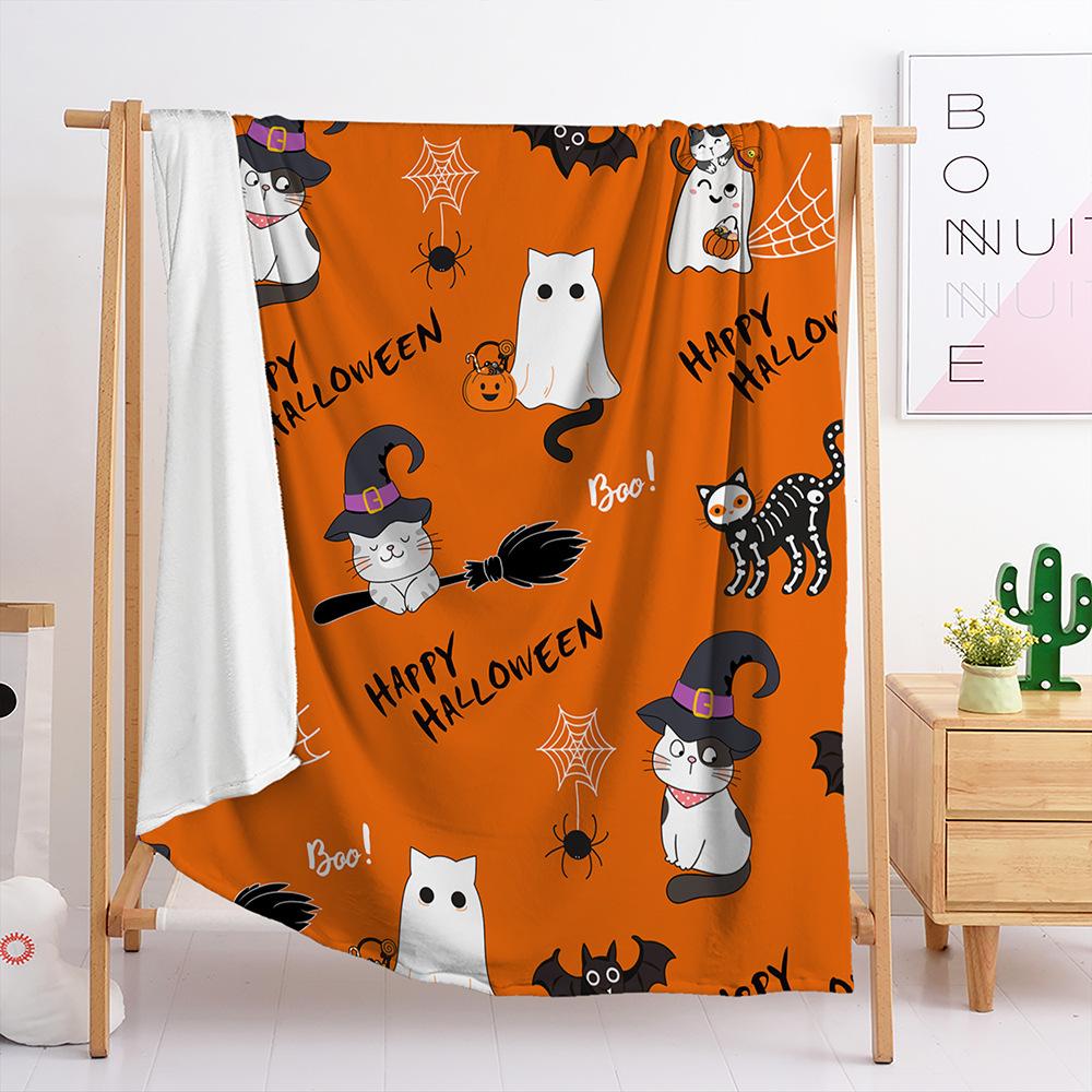 Flannel Halloween Blanket Bedroom Living Room Blanket All Seasons