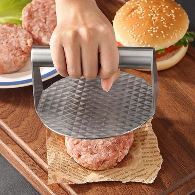Smash Burger Press Burger Press Patty Maker Aço inoxidável antiaderente profissional resistente ao calor Burger Smasher Griddle