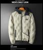 European High-End Men's White Duck Down Jacket - 2025 Winter Luxury Trend, Hooded & Lightweight Cold Protection Outerwear